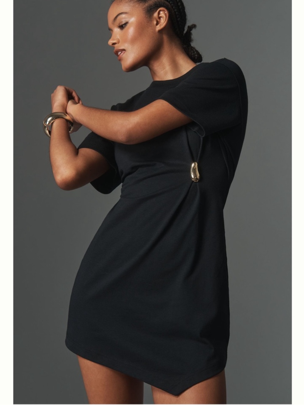 Nwt Black Short Sleeve Shift Dress